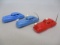 1950's/60's Thomas Toys ACME  Plastic Fire Chief Car, Police Car & Sedan