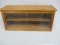 Custom Built Wood Show Case w/Glass Front & 2 Shelves