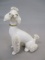 1950's White Spaghetti Poodle w/Gold Trim