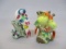 2 Ceramic Bird Planters Made in Japan