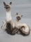 1950's Siamese Cats TV Lamp By Lane Co.