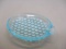 Fenton Blue Opalescent Hobnail Glass Ash Tray 4