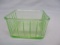 Green Depression Glass Refrigerator Dish
