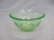 Green Depression Glass Mixing Bowl