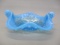 Fenton Blue Opalescent Hobnail Bon Bon Dish