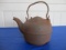 Antique Civil War Era Large Cast Iron Tea Kettle