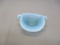Small Fenton Blue Opalescent Hobnail Trinket Dish