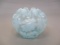 Fenton Blue Opalescent Daisy & Fern Rose Bowl