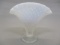 Fenton White Opalescent Hobnail Vase 4