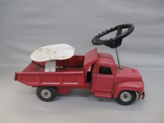 1960's Buddy L Ride On Dump Truck Pressed Steel