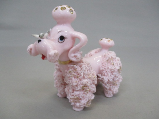 1950's MCM Pink Spaghetti Trim Poodle By Lefton