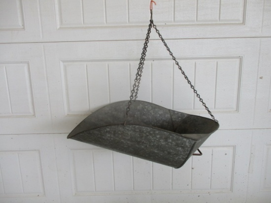Large Galvanized Hanging Scoop For Scale