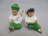 Vintage Oriental Chalkware Figurines 3