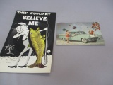 2 Vintage Post Card Records
