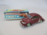 Tin Litho Friction Renault 4CV 4 Door Sedan