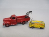 Dinky Toys Studebaker Wrecker & VW Deliver Van