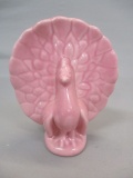 Vintage Peacock Wall Pocket Planter USA Pottery