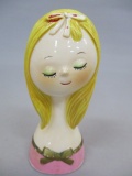 1960's Ceramic Teen Lip Stick Holder