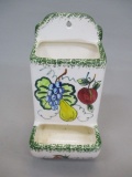 Vintage Ceramic Match Box Wall Hanging Match Holder