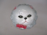 Ceramic Cat Face Wall Pocket