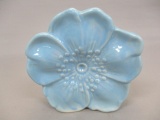 Vintage Blue Flower Wall Pocket/Planter Marked USA