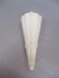 White Cornucopia Wall Pocket Made in USA
