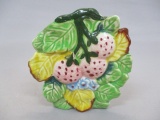 1950's Shafford Ceramic Strawberries  Wall Pocket/Planter