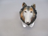 Vintage Collie Dog Wall Pocket