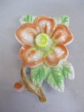 1950's Ceramic Flower Wall Pocket Made in Japan