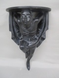 Antique Blackamore Nubian Ebonized Wall Sconce Shelf