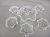 6 Piece Northwood & Dugan Opalescent 