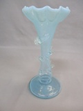Fenton Blue Opalescent Vase