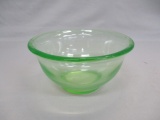 Green Depression Glass Mixing Bowl