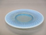 Fenton Blue Opalescent Hobnail Plate 8