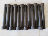 12 Heavy Duty Blue Steel Bolts w/Hex Head Drive