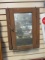 Vintage Wood Medicine/Storage Cabinet with Three Shelves.