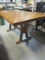 Solid Wood Trestle Table. Some Scratches on Top