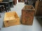 Texaco Oil Crate and Remelluri Canada 1999 Wine Box/Crate.