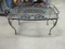 Metal Patio Table  with Decorative Edge.