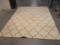 Off White Wool and Silk Rug. Needs Cleaning.
