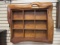 Natural Edge Solid Wood Hanging Shelf with Nine Cubicles. Very Heavy.