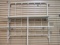 Darel White Metal Full Size Bed with Metal Bars on Head and Foot, Has Rails.