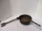 Cast Iron Three Leg Spider Skillet and Tongs.