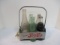 Vintage Metal Pepsi Carrier with Five Bottles.