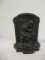 Cast Iron Single Bookend, Man Thinking.