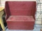 Wood Red Flip Up Seat Storage Bench.