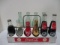 Vintage Metal Carrying Tray for Twelve Bottles RARE, Contains ten Bottles.
