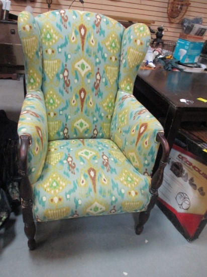 Nice Club Chair with Spindle Legs. Good Condition,