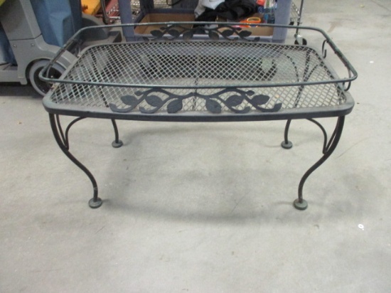 Metal Patio Table  with Decorative Edge.