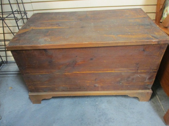 Vintage Wood Trunk/Chest.  See Pictures for Details.